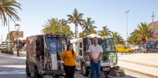 El Ayuntamiento de San Sebastián incorpora una segunda barredora con motor eléctrico