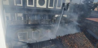 Incendio en el Ateneo de La Laguna