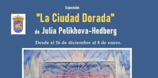 La artista Julia Pelikhova–Hedberg expone en Agulo“La Ciudad Dorada”