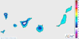 Nubes, lluvias débiles y heladas en las cumbres este viernes en Canarias