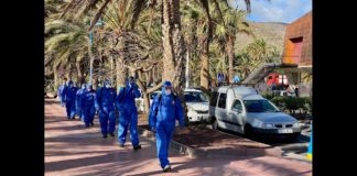 El Cabildo activa un operativo insular de desinfección con más de 160 operarios