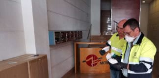 Los cabildos reciben el grueso de las 34.000 mascarillas para transportistas adquiridas por el Estado y solicitadas por la Consejería de Obras Públicas, Transportes y Vivienda