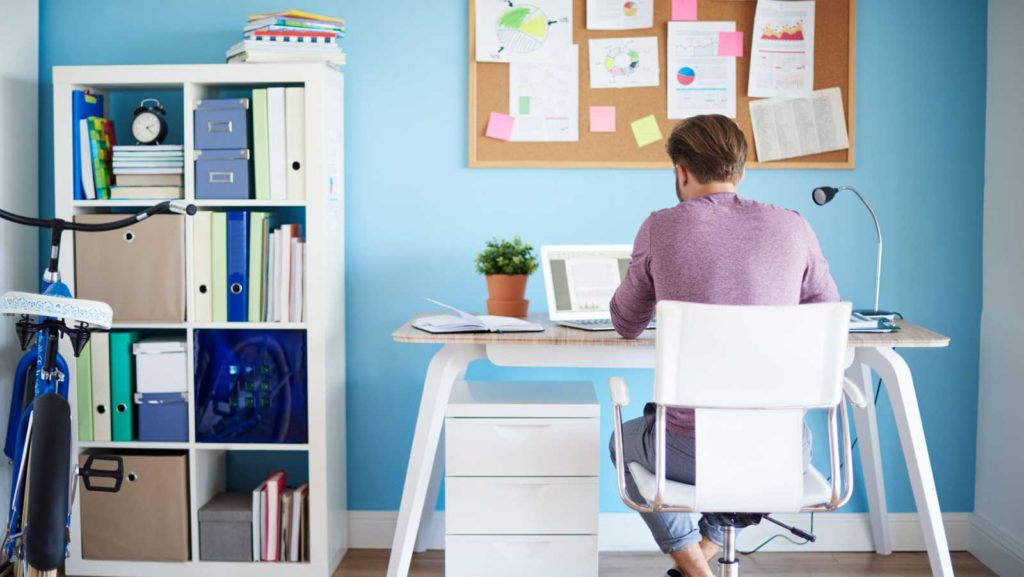 Funcionario en teletrabajo