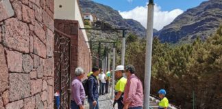 Las obras del cementerio de Valle Gran Rey avanzan a buen ritmo