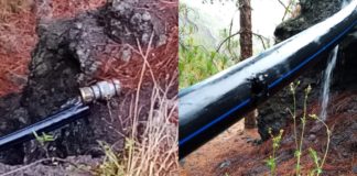 Un sabotaje en el abastecimiento de agua a La Laja cuesta 300.000 litros a sus vecinos