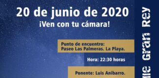 En la noche del 20 de junio hay un encuentro fotográfico nocturno en Valle Gran Rey para aprovechar la luna nueva