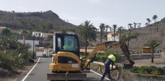 El Ayuntamiento de Alajeró instala barreras de seguridad en las vías de acceso a Imada y Targa