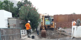 El Ayuntamiento de Valle Gran Rey inicia los trabajos de pavimentación y mejora de varias calles en el barrio de La Playa