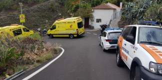 Un hombre herido de gravedad tras caer desde un muro en el barranco de La Laja, en San Sebastián de La Gomera