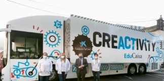 La guagua Creactivity de EduCaixa llega a La Gomera para fomentar el diseño y la creatividad entre los niños y niñas