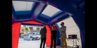 El Ayuntamiento capitalino cede a Protección Civil una carpa para emergencias y preventivos