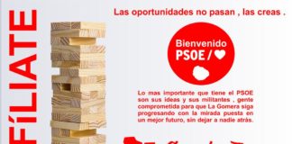 El PSOE inicia una campaña de afiliación bajo el lema “Crea La Gomera”