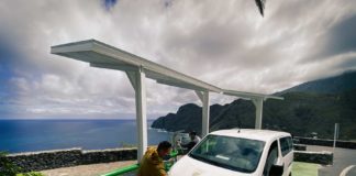 Hermigua rehabilita y moderniza el punto de recarga del Mirador de La Punta