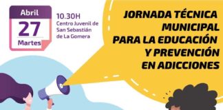 San Sebastián de La Gomera contará con la primera Jornada Técnica Municipal para la educación y prevención en adicciones