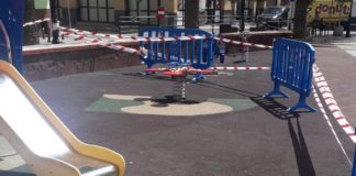 Puesta a punto a los parques infantiles de Vallehermoso