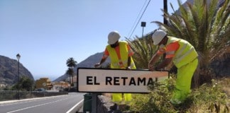 El Cabildo intensifica la renovación de la señalética de las carreteras de la isla