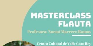 Master Class de flauta travesera en la Escuela de Música de Valle Gran Rey