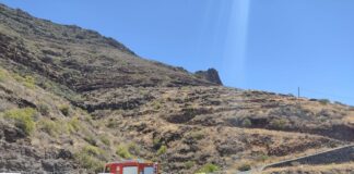 Extinguido el conato de incendio declarado este domingo en las medianías de San Sebastián