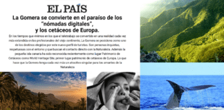 La revista especializada ‘El Viajero’ posiciona La Gomera como destino ideal para el teletrabajo