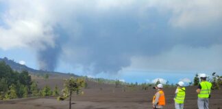 La actividad del volcán de La Palma se detiene y desaparece la columna de humo