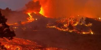 Volcán, televisión y solidaridad