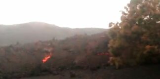 Localizan una nueva colada en la zona sur del volcán, en Las Manchas