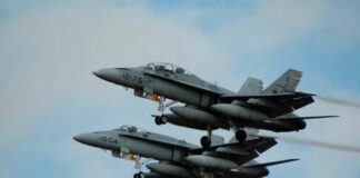 Medios aéreos realizan un ensayo en San Sebastián de La Gomera