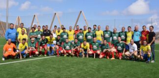 Los Pantaneros: Encuentro con veteranos de la UD. Las Palmas y compromiso solidario con La Palma