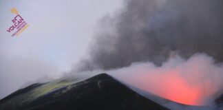 Depósitos de azufre elemental apuntan a un cambio en la dinámica del volcán