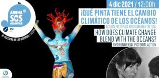 La artista Anna Tugues creará una obra de pintura corporal para denunciar el cambio climático, en el Festival Arona SOS Atlántico
