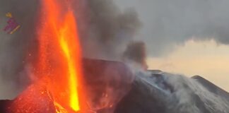 El volcán se activa de nuevo con fuerza