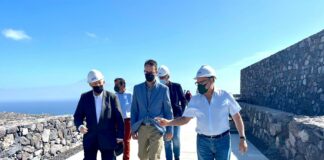 Avanzan los trabajos para la colocación del Sagrado Corazón en el Mirador de El Cristo