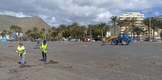 En marcha el acondicionamiento de las playas de San Sebastián de La Gomera con motivo de Semana Santa y con vista previa al verano