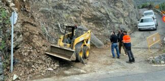 El Ayuntamiento de Hermigua ejecuta acciones de mejora en la Pista de El Andén y el acceso al Barrio de San Antonio