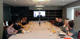 José Luis Bonet y los presidentes de las cámaras de comercio canarias se reúnen con la consejera de Turismo, Industria y Comercio, Yaiza Castilla