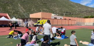 Profesionales de la Gerencia de Servicios Sanitarios de La Gomera participan en una feria de salud