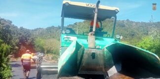 El Cabildo inicia los trabajos de pavimentación del acceso a Los Aceviños