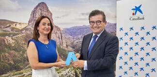 La empresaria gomera, Cristina Mendoza, fundadora del Molino de Gofio Imendi galardonada con el ‘Premio A Mujer Profesional Autónoma’ en Canarias