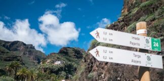 El PSOE pide al Cabildo información sobre las obras de recuperación del sendero que une Guarimiar con Targa tras dos años de su derrumbe