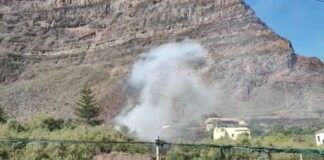 Conato de incendio en zona de tarajales y matorral en Valle Gran Rey