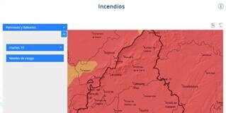 AEMET presenta un nuevo visor para predecir el riesgo de incendios forestales con siete días de antelación