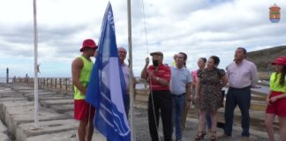 Izada este viernes la Bandera Azul Europea en Playa de Santiago