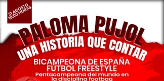 La pentacampeona mundial Paloma Pujol presenta este miércoles en la capital gomera el Fútbol Freestyle