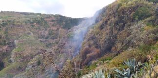 La Guardia Civil investiga a dos personas acusadas de provocar un incendio forestal en San Andrés y Sauces