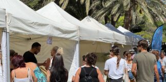 La artesanía gomera reúne a centenares de visitantes en la muestra celebrada este sábado