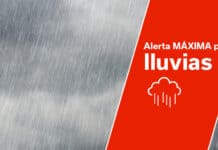 El Gobierno actualiza la situación pasando a alerta por lluvias en Canarias a partir de las 20:00 horas de este viernes