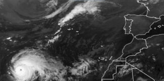 Detectan un posible ciclón tropical al oeste de las islas Azores