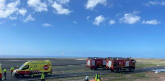 El Aeropuerto de La Gomera realiza un simulacro general de accidente aéreo