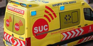 Tres heridos en una colisión en La Gomera