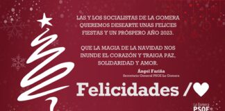 El PSOE de La Gomera desea Feliz Navidad a toda la ciudadanía